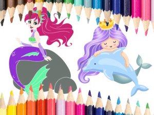 Mermaid Art Coloring Game