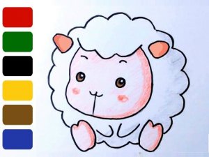 Baby Sheep ColoringBook Online Game